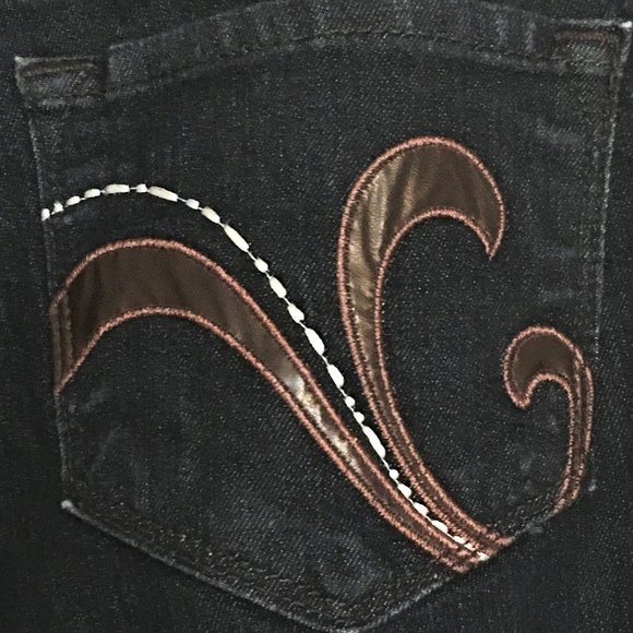 APHRODITE Straight Leg Embellished Pocket Jean  15 - Picture 9 of 11